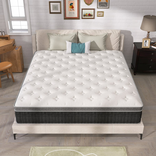 8"/10"/12"/14" Trina Medium Memory Foam Pocket Spring Hybrid Mattress